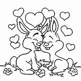 Conejos Conejitos Enamorados Tiernos Namorados Coelhos Coelhinhos Preciosos Amoureux Coniglietti Enamorats Conills Coelho Páscoa Namorado Bunnies Colora Scaricare sketch template