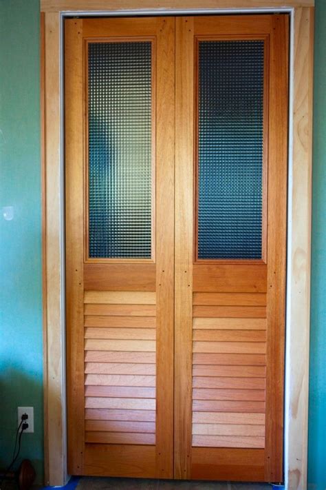 Custom Glass Over Louvered Bifold Doors Louvered Bifold