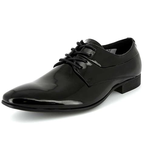 zapatos oxford de charol hombre noir kiabi