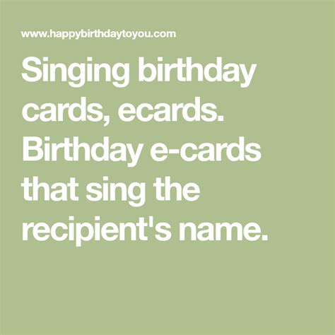 singing birthday cards ecards birthday  cards  sing