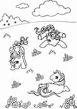 Pony Little Coloring Pages Poney sketch template