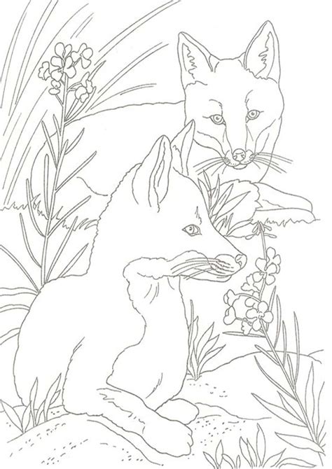 fox printable coloring pages customize  print