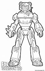 Fortnite Coloring Pages Meowscles Mecha Team Leader Season Color Skins Print sketch template