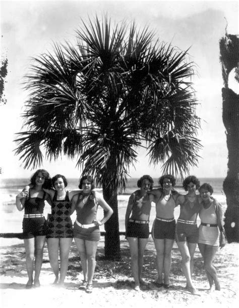 Florida Memory • Young Women In Bathing Suits At The Beach