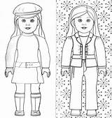 Coloring Doll American Girl Pages Printable Print Printables Julie Kids Standing Dolls Girls Color Sheets Clothes Cute Popular Holding Getcolorings sketch template