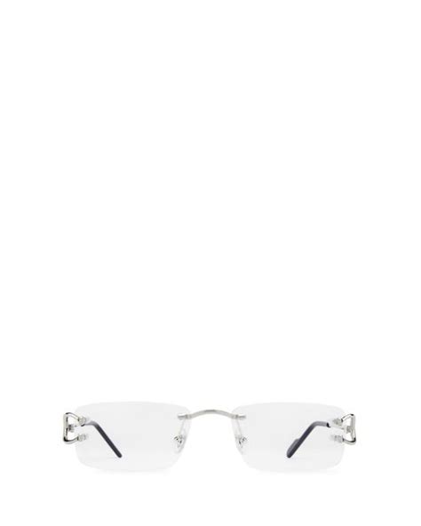 cartier eyeglasses in white for men lyst