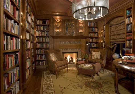 lavish design ideas  home library   world