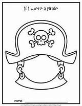 Pirate Preschool Face Blank Kids Crafts Piraten Printable Coloring Theme Activities Template Portraits Self Craft Worksheets Hat Pages Piraat Booty sketch template