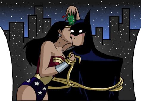 Batman And Wonder Woman Kiss Justice League
