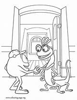 Coloring Monsters University Pages Mike Inc Randy Monster Boggs Wazowski Roommate His Kids Befriends Colouring Randall Disney Printable Academy Coloriage sketch template