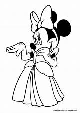 Minnie Coloring Mouse Pages Browser Window Print Coloriage sketch template