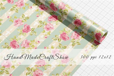 vintage paper shabby chic papers floral digital papers etsy