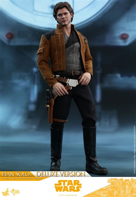 hot toys solo a star wars story 1 6th han solo deluxe version figure