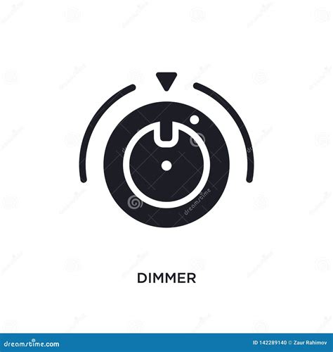 dimmer lokalisierte ikone einfache elementillustration von den electrian