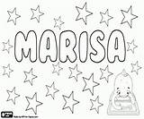 Marisa Name Coloring Girl Emma Pages Various Languages Names Printable Oncoloring sketch template