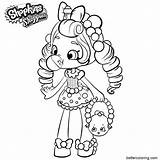 Coloring Shopkins Pages Shoppies Kids Printable Print Color sketch template