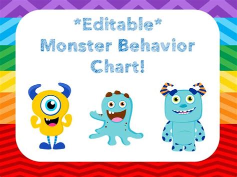 colorful editable behavior clip chart behavior charts  charts