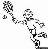 Tennis Coloring Sports Pages Gif Clipart Advertisement sketch template