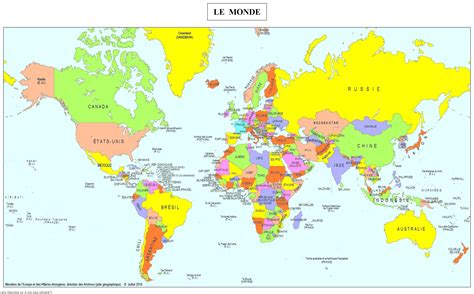 carte du monde pays interieur carte du monde avec capitales  pays images images