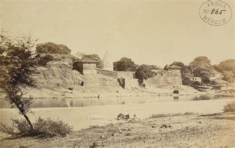 view over the river sipra at ujjain ~ ancient photos of india