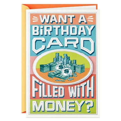 Filled With Money Funny Birthday Card Greeting Cards Hallmark