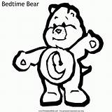 Bedtime Bears Coloringhome sketch template