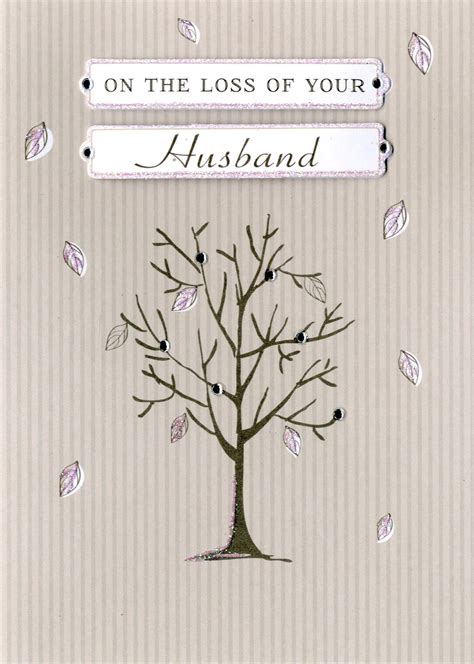 On The Loss Of Your Husband Sympathy Greeting Card Cards Love Kates