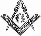 Masonic Symbols Clipart Freemason Square Freemasonry Clip Compasses Compass Templar Scottish Emblem Knights Rite Cliparts Lodge Blue Freemasons Shriners Symbol sketch template