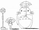 Totoro Coloring Neighbor Pages Tonari Ghibli Studio Drawing Anime Coloringpagesfortoddlers Colouring Miyazaki Children Small Top Tattoo Personajes sketch template