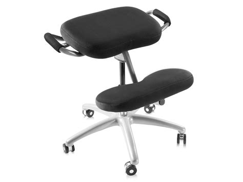 ergonomisk knaestol svart kontorsstolar komplettse