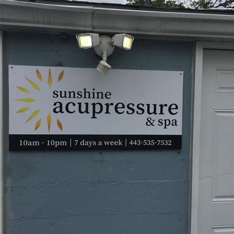 sunshine acupressure and spa in reisterstown 218 main street massage