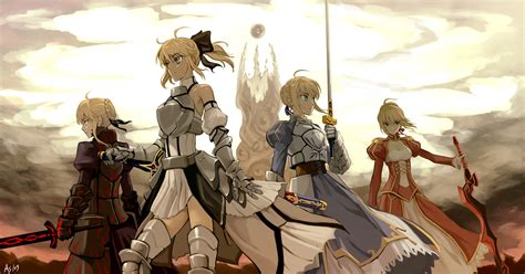 Armor Artoria Pendragon All As109 Blonde Hair Braids Dress Fate