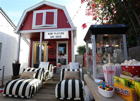 mini  theater  totally unexpected    backyard shed bob vila