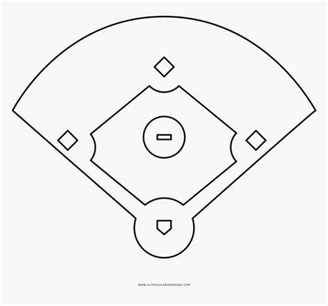 baseball field coloring page play de beisbol  dibujar hd png
