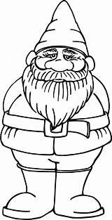 Gnome Coloring Gnomes Clipground Getdrawings sketch template