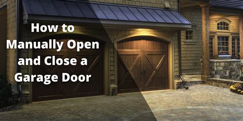 manually open  close  garage door exl
