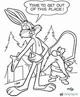 Bugs Bigotes Looney Tunes sketch template