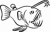 Angler Anglerfish Carnivore Tocolor Designlooter sketch template