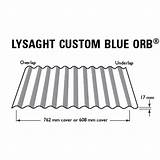 Orb Custom Colorbond Blue Roof Bluescope Gutter Building sketch template