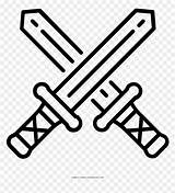 Swords Malvorlage Schwerter Gekreuzte Injection Vhv Wappenschild Pngfind Vectorified Pngkey sketch template