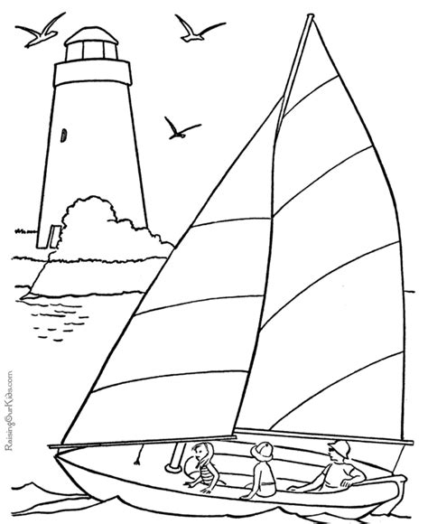 nautical coloring pages    print