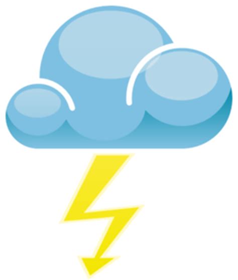 thunderstorm symbol clipart