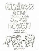 Kindness Coloring sketch template