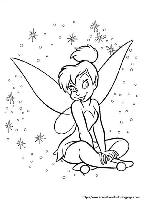 tinkerbell coloring pages for kids