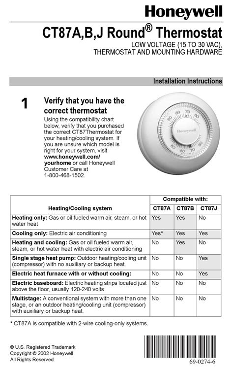 honeywell  cta installation instructions manual   manualslib