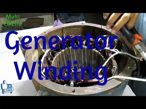generator winding  kw generator winding  volt single phase generator part  youtube