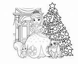 Disney Colorir Sophia Ausmalbilder Prinzessin Amber Meninas Kleurplaten Weihnachten Publicidade sketch template