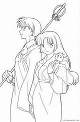 Inuyasha Coloring Pages Printable Coloring4free Related Posts Getcolorings sketch template
