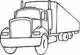 Coloring Truck 18 Wheeler Semi Printable Mack Pages Ecoloringpage Trucks sketch template