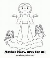 Hail Rosary Assumption Crowning Clipart Jesus Library Divyajanani sketch template